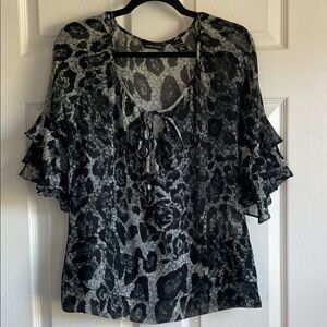 New York & Company Ruffle Blouse